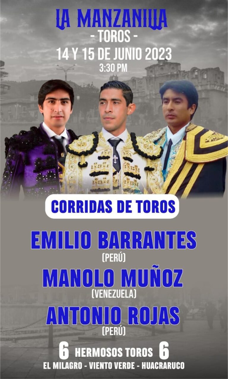 Manolo Muñoz vuelve al ruedo en Perú