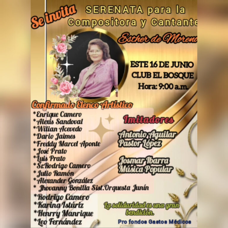 Serenata solidaria en Rubio