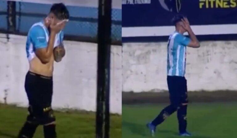 Inédita expulsión en el fútbol argentino: roja directa por orinar en pleno partido