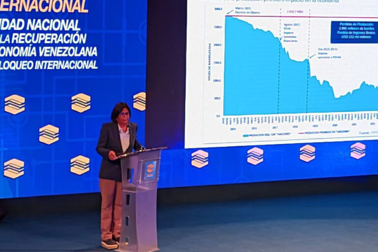 Delcy Rodríguez desmintió que servicios «puerta a puerta» estén paralizados