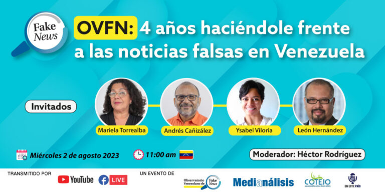 Observatorio Venezolano de Fake News celebra 4º aniversario