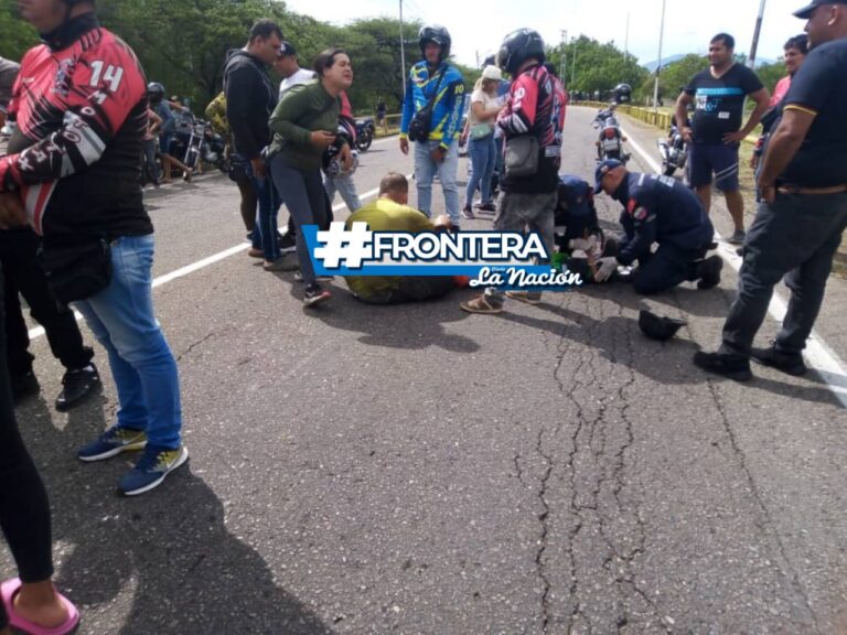 Reportan accidente de tránsito a la altura del aeropuerto de la frontera