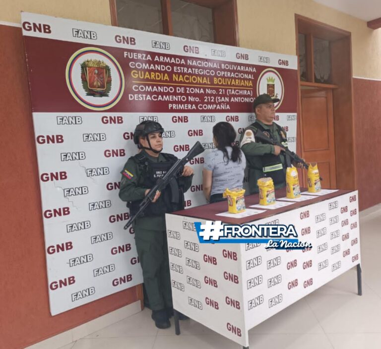 Cruzó el puente Simón Bolívar con marihuana oculta en cuatro bolsas de harina
