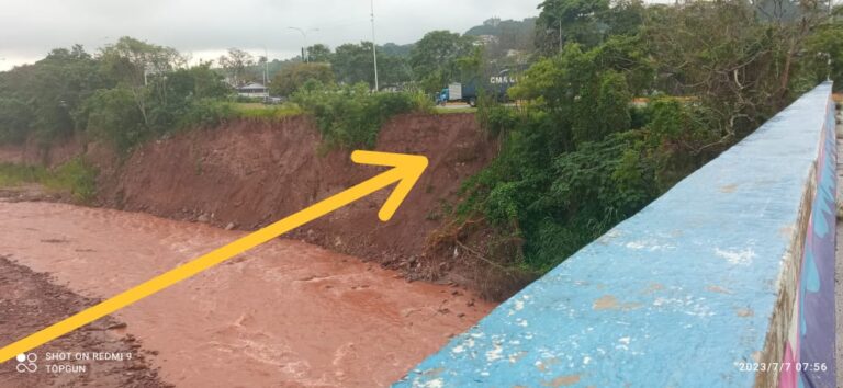 Alertan de falla de borde en la entrada de Barrancas