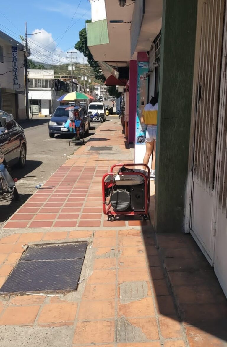 Apagado el centro de San Antonio del Táchira