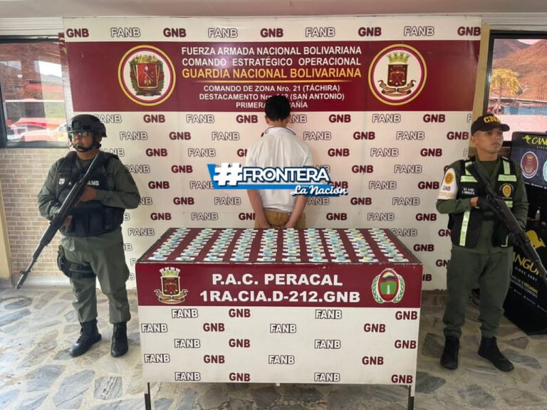 Cae en Peracal con 90 dediles de cocaína en su estómago