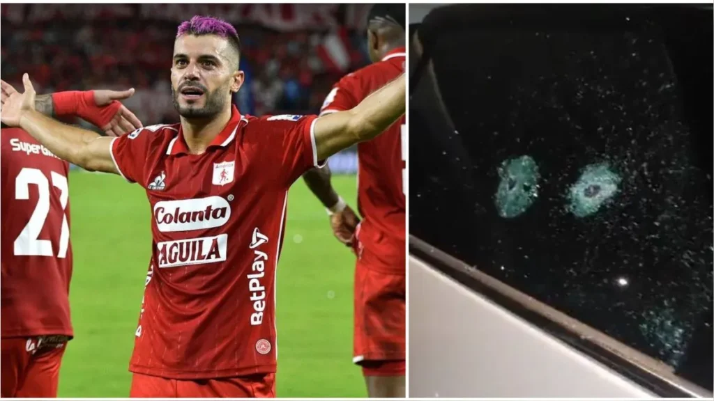 Atacan a tiros el auto del futbolista español