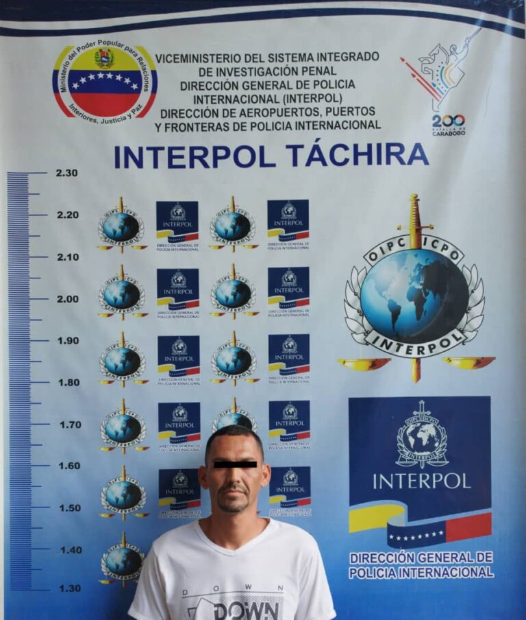 Julio cierra en frontera con 32 aprehendidos por Interpol
