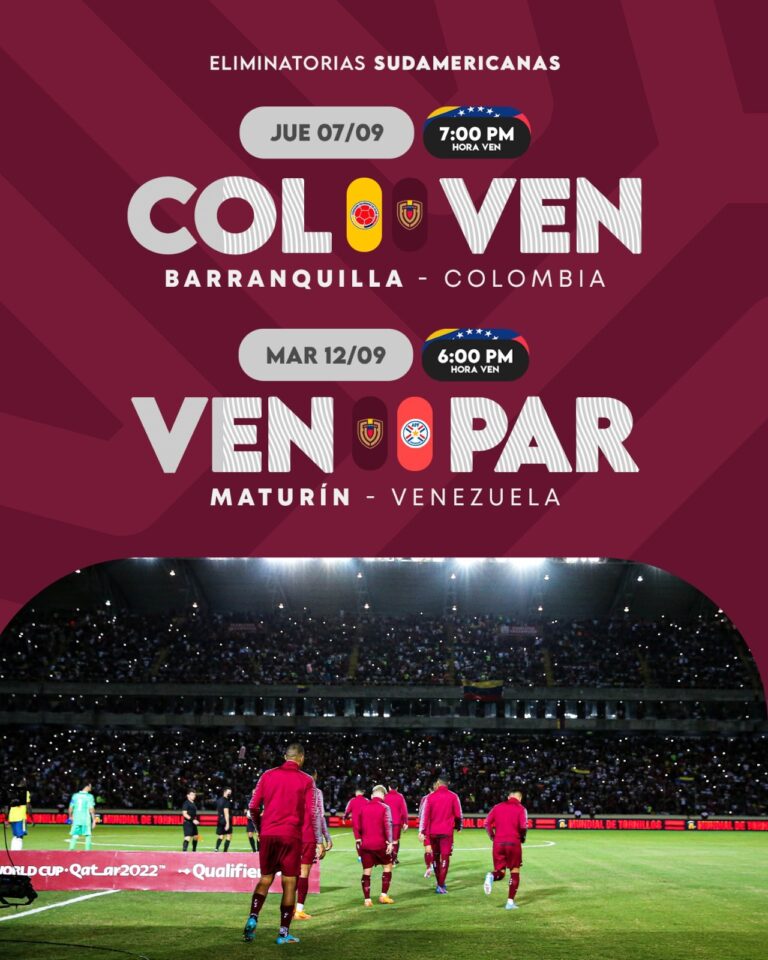 La Vinotinto conoció el calendario de sus primeros dos juegos de Eliminatorias