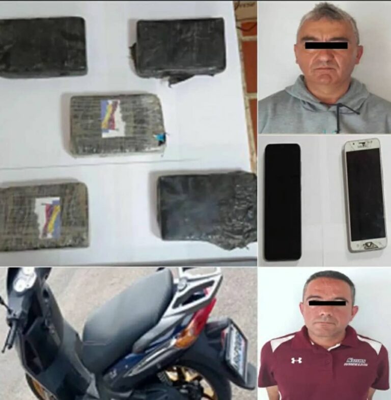 Dúo delictivo detenido por presunto tráfico de droga en Táchira