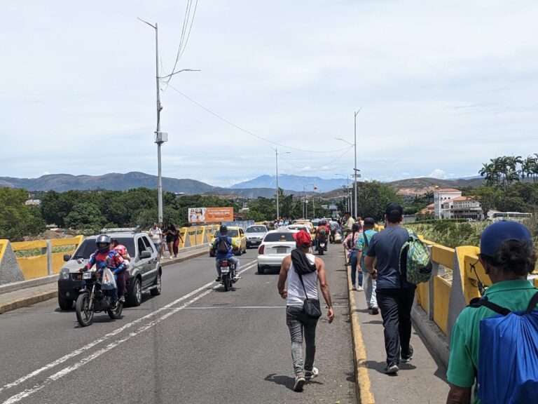 Así luce este jueves el tramo binacional