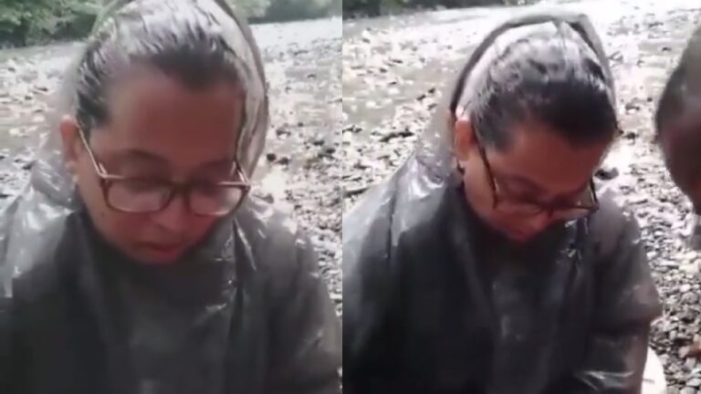 Joven venezolana que estaba herida en el Darién recibió asistencia de autoridades panameñas y continuó su viaje