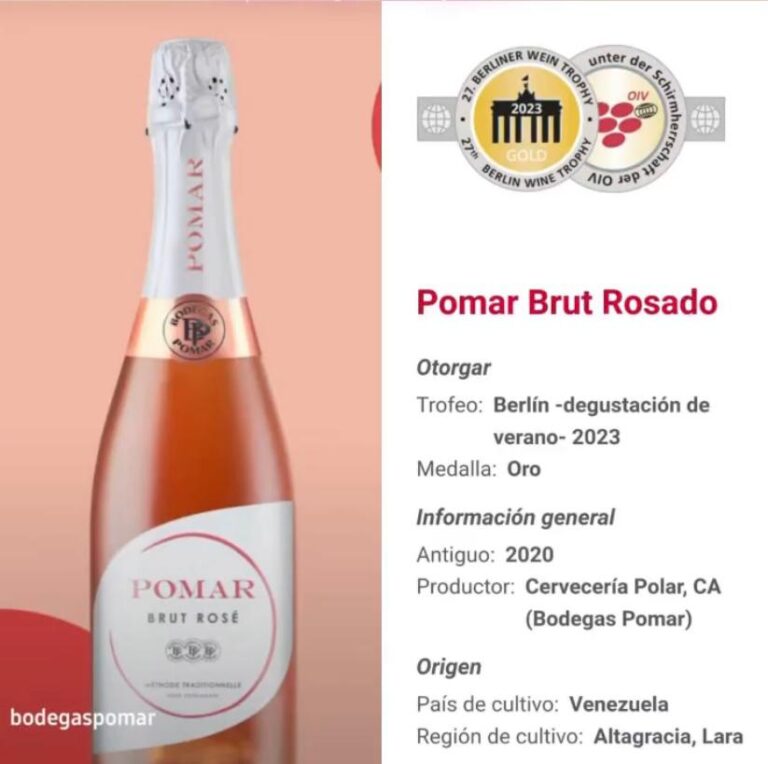 Bodegas Pomar gana medalla de oro en Alemania con su vino espumoso Pomar Brut Rosé   