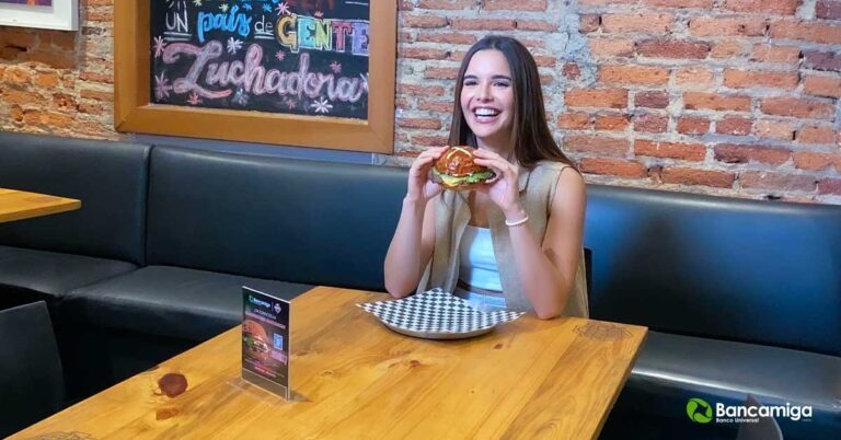 Bancamiga lanzó su hamburguesa a través de una experiencia de marketing sensorial