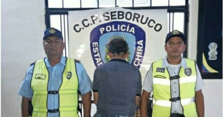 Un hombre resultó aprehendido en Seboruco por violencia física