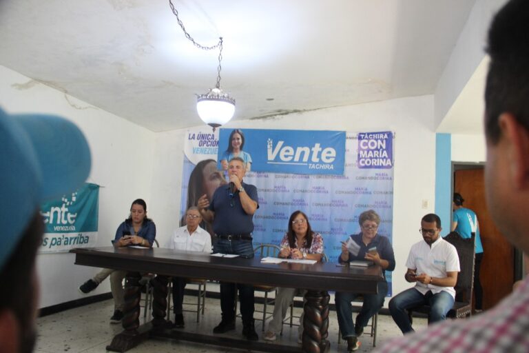 Vente Táchira: “Vamos a consolidar la victoria de María Corina el 22 de octubre”