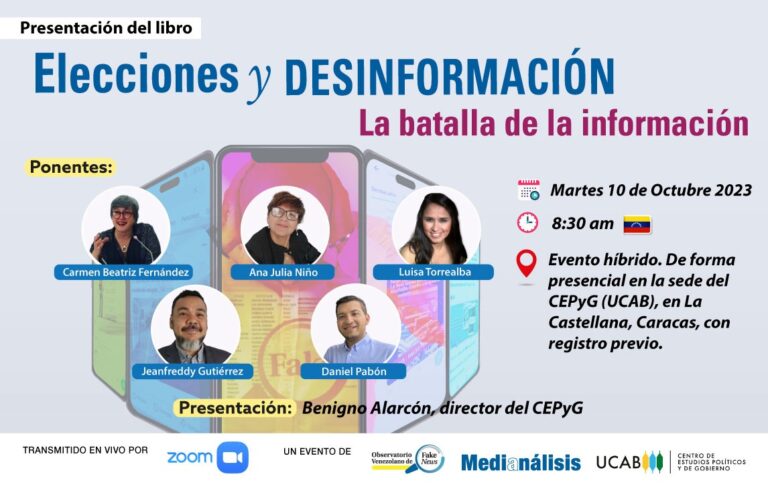 Elecciones y desinformación. Un manual para saber afrontar las noticias falsas en medio de un clima electoral