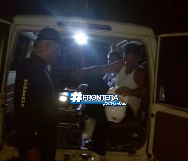 Dos lesionados en colisión entre motos en San Antonio del Táchira