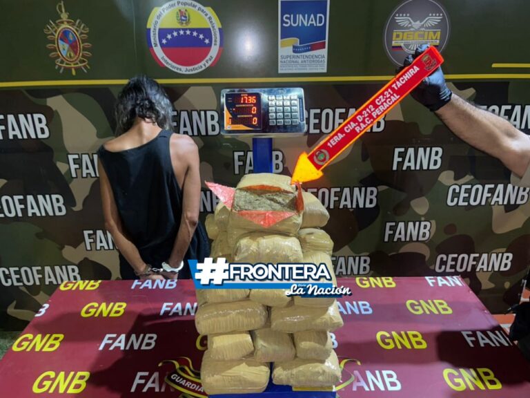 Pretendía cruzar la Quebrada Seca de la frontera con más de 17 kilos de marihuana