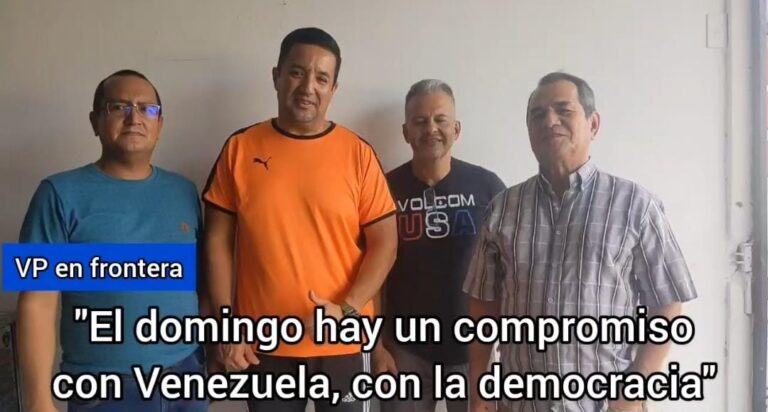 VP en frontera: “El domingo hay un compromiso con Venezuela, con la democracia”
