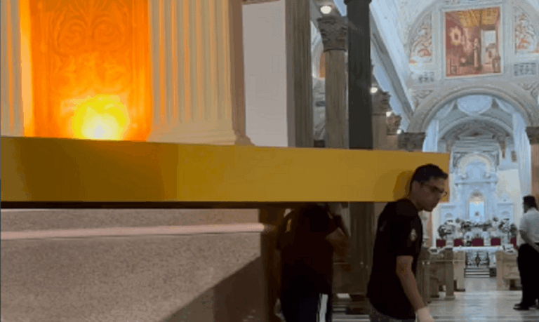 Montan tobogán para la Bajada de la Chinita