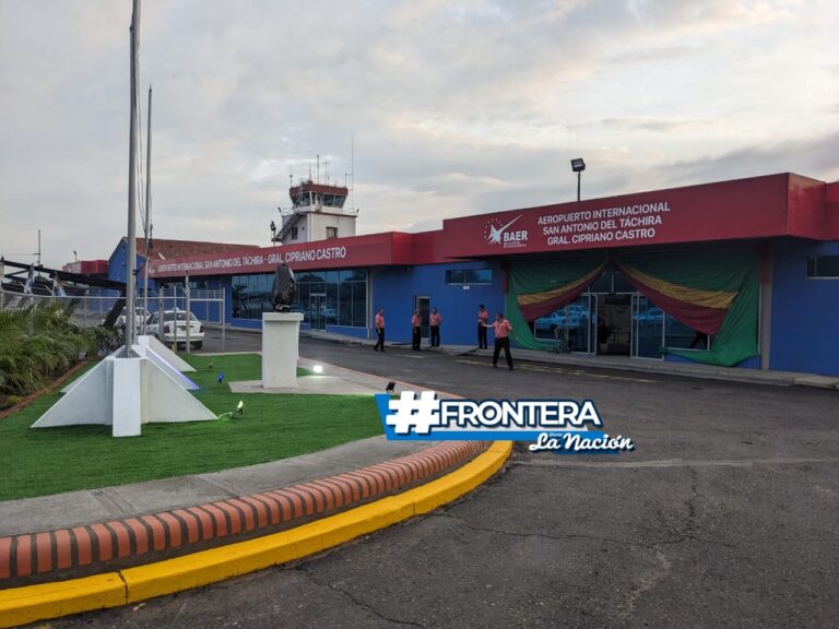 Lista obra con el busto de Cipriano Castro en el aeropuerto de la frontera