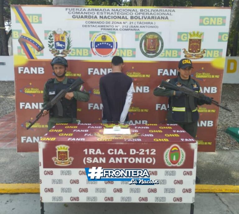 Capturado en el puente Simón Bolívar con marihuana oculta entre sus pertenencias