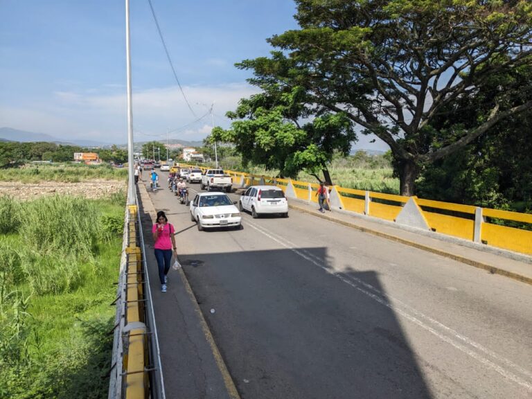 Cada día son menos los transeúntes que usan el puente Simón Bolívar