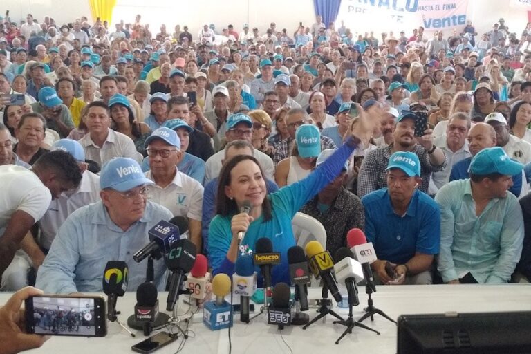 María Corina Machado visitó Anzoátegui para reiterar su candidatura a las presidenciales