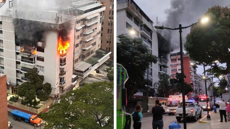 Una pareja de la tercera edad muere en incendio en Chacao