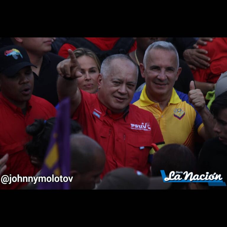 Cabello acompañó marcha en Táchira