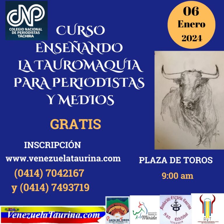 Curso sobre tauromaquia para periodistas y locutores