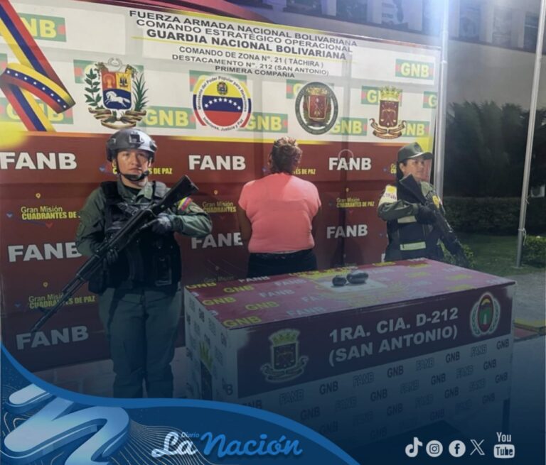 Capturada en el puente Simón Bolívar con droga oculta en su estómago y partes íntimas