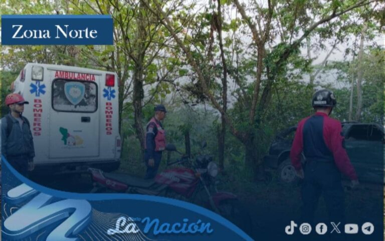 Conductor pierde control de vehículo y vuelca en la Panamericana