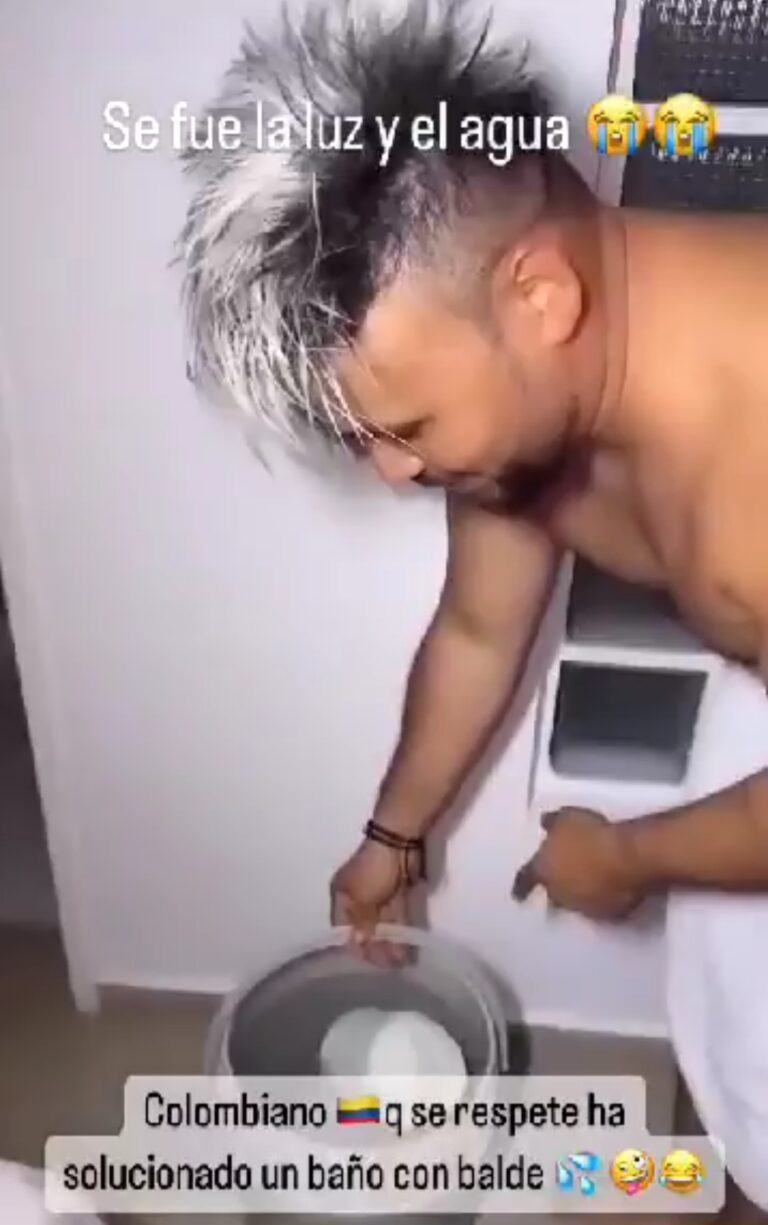 “Nos toca bañarnos a la antigüita bonita”: cantante colombiano se quedó sin luz y sin agua en hotel de San Antonio