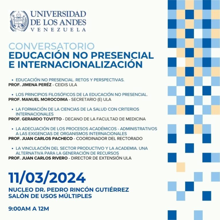 Educación no presencial e internacionalización: punto de encuentro en la ULA-Táchira