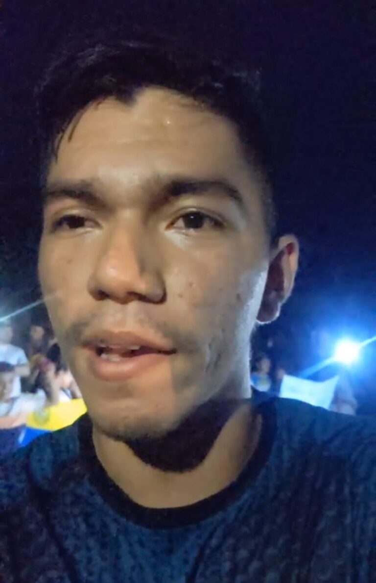 El reclamo de un joven ureñense ante los intensos apagones