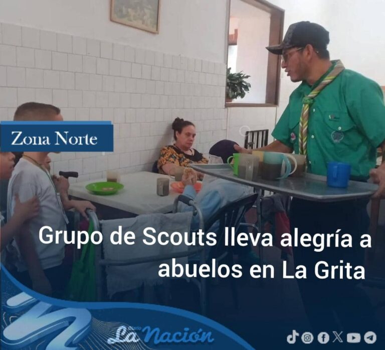 Grupo Scout lleva alegría a abuelos de La Grita