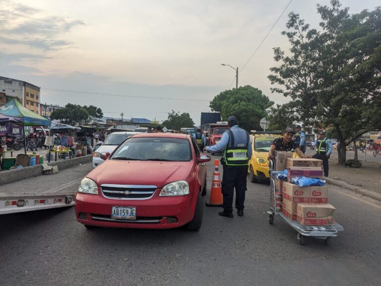 Operativo de tránsito en La Parada