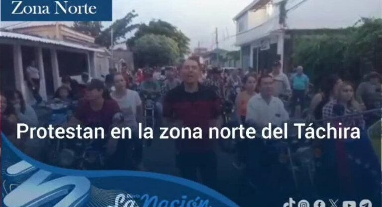 Protestan en La Fría: Cuentan hasta 18 horas sin electricidad