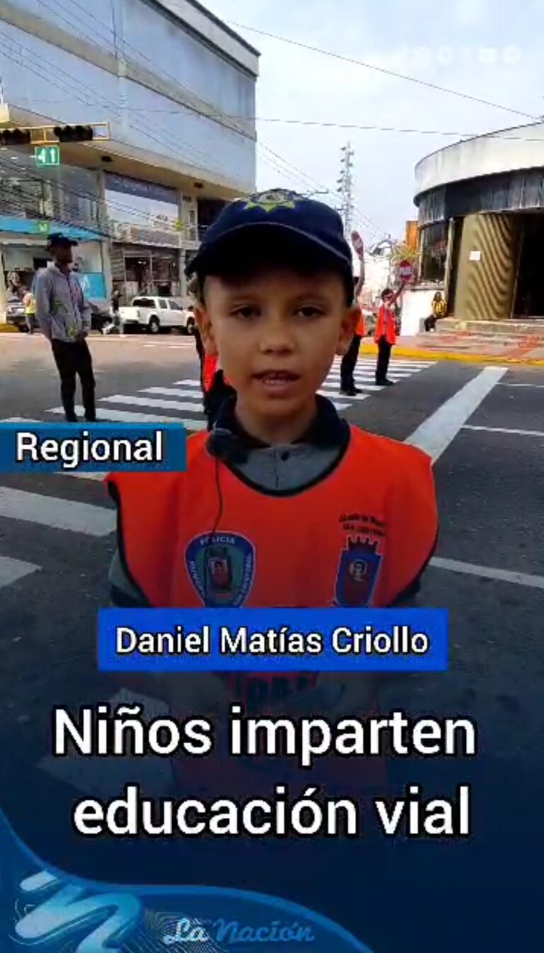 Niños imparten Educación Vial