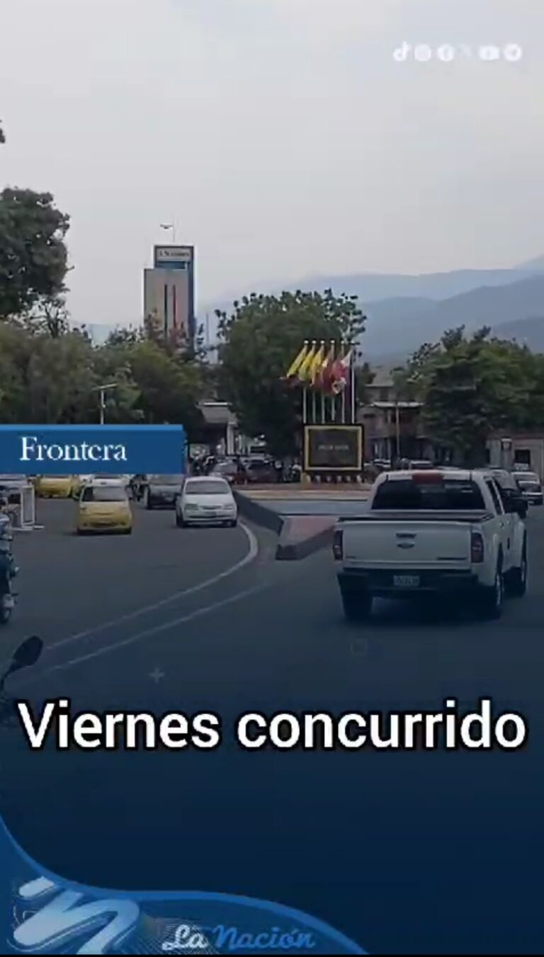 Viernes concurrido en frontera