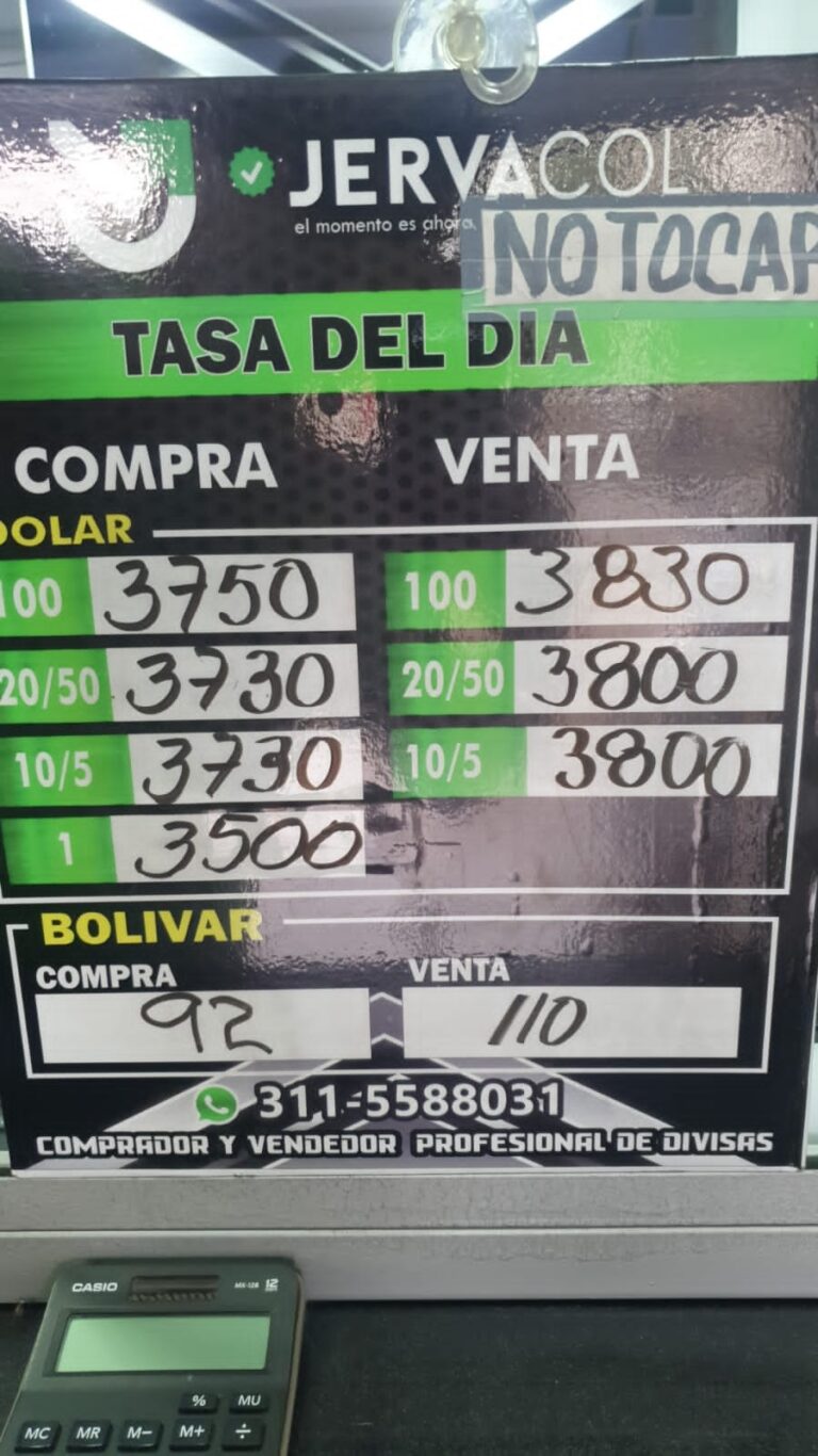 Precio del dólar este 25M