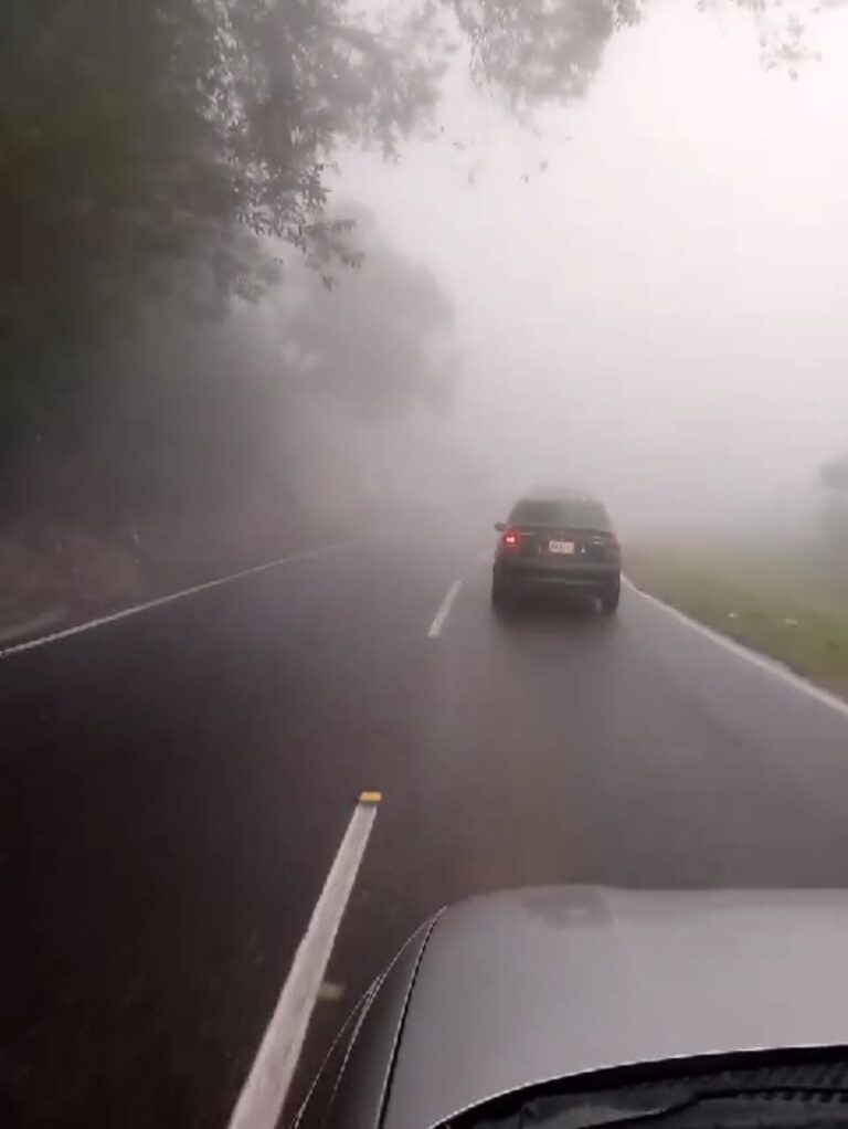 Así amaneció la vía hacia la frontera