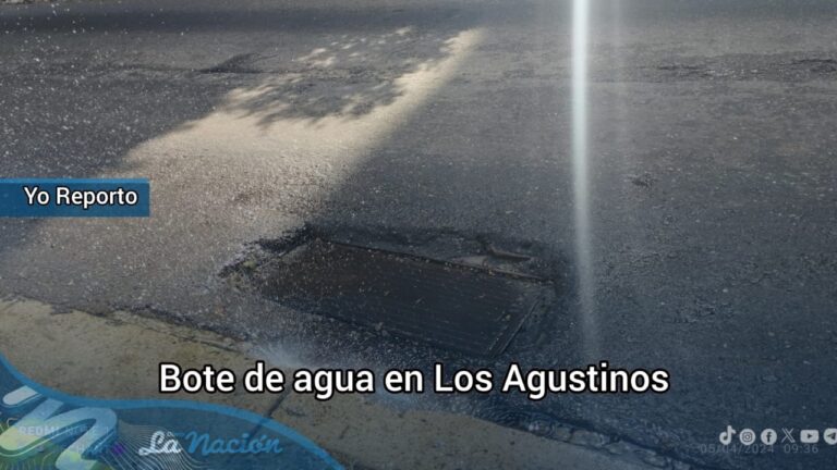 Reportan bote de agua en Los Agustinos
