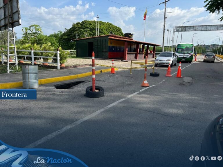 Temen por colapso de la entrada al puente de Ureña