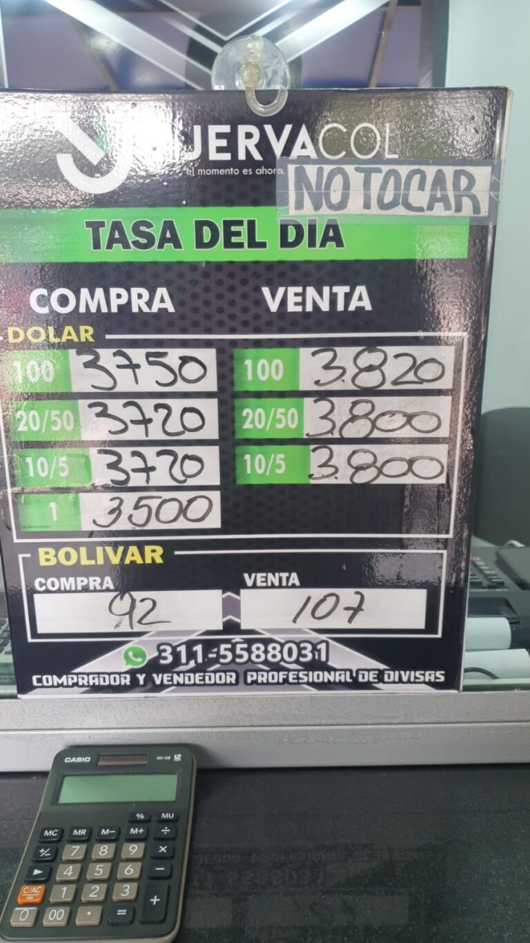 Precio del dólar este 12A