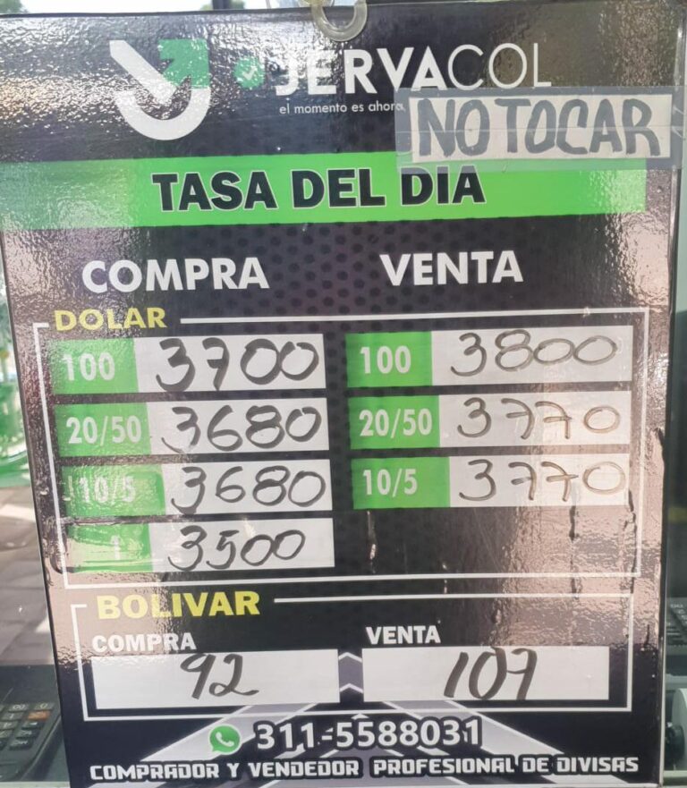 Precio del dólar este 8M