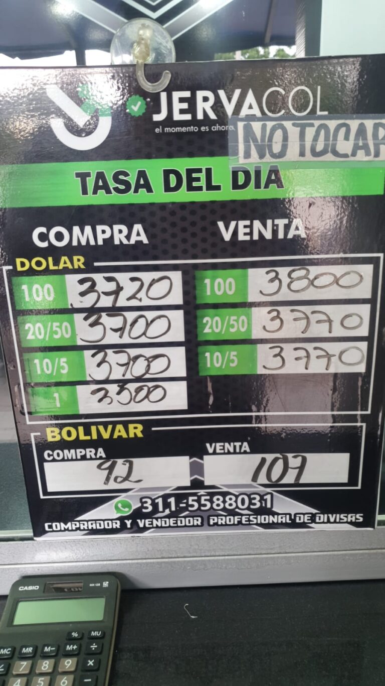 Precio del dólar este 10M