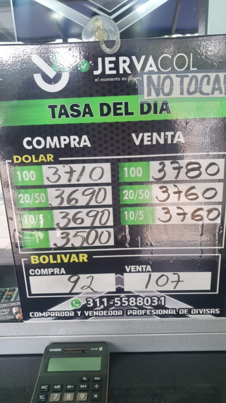 Precio del dólar este 15M